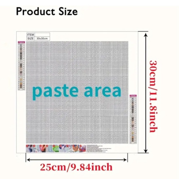 NWT!  DIY Diamond Craft Kit of a Gorgeous Floral White Kitten with Flourishes! - Picture 2 of 9